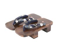BYWXW Giapponesi Tradizionali Casual Paulownia Legno Geta Zoccoli Orientale Cinese Estate Infradito Appartamenti Man Outdoor Sandali Qf Shop(Size:EU 42,Color:Oro)