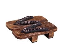 BYWXW Giapponesi Zoccoli in Legno Pantofole Tradizionali Legno Zoccoli Pantofole,Coppie Spiaggia di Spiaggia di Svago Estiva Che Zoccoli di Legno a Due Denti degli(Size:EU 43,Color:Marrone)