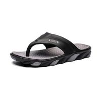 BYWXW Infradito estive da uomo, design a blocchi di colore, comodo letto per scarpe da massaggio, alta elasticità EVA cuscino centrale clip toe scarpe da spiaggia antiscivolo e resistenti all'usura