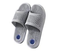 BYWXW Pantofole da Massaggio, Estive da Spiaggia Sandali Pantofole da Casa Morbide Comode Antiscivolo Ciabatte Piscina e Doccia Morbidi Pantofole da Massaggio(Size:EU 42/43,Color:Grigio)
