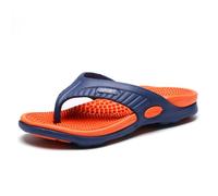 BYWXW Sandali flip-flop, semplice punta aperta casual outdoor per uomo in estate, facili da trasportare Sandali da spiaggia leggeri, antiscivolo e resistenti all'usura(Size:EU 45,Color:Arancione)