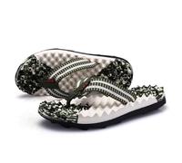 BYWXW Uomo Flip-Flop Pantofole da Massaggio in,Plantare Artrite Sollievo dal Dolore Sandali da Massaggio,Infradito Scarpe da Spiaggia da Uomo alla Moda Outdoor(Size:EU 41,Color:Verde)