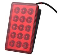 BYYINGS Diffusore Posteriore for Auto Spoiler for Labbro Luci di Stop a LED Paraurti Posteriore for Labbro Spia Compatibile con Auto Universale Rosso Bianco Nero (Colore: Oro)(Red)