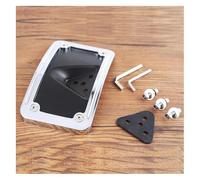 BYYINGS Supporto for targa curva cromata nera con attacco a 3 fori compatibile Dyna FXD Sportster(Chrome)