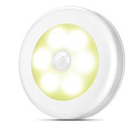 BYYLECL Luci per scale Sensore di movimento Luce notturna a batteria Auto On/Off Led Luce per Gabinetto, Scale, Camera da letto Bianco
