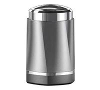 BYYLECL Rasoio elettrico per gli uomini, Rasoi da uomo ricaricabili bagnati e asciutti, Mini rasoio portatile lavabile da uomo barba Trimmer grigio argento