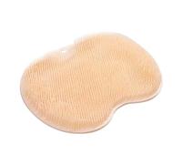BYYLECL Tappetino scrubber per piedi o schiena, per doccia, con ventose antiscivolo da parete, per migliorare la circolazione dei piedi e lenire i piedi stanchi, giallo