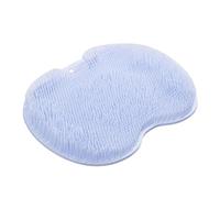 BYYLECL Tappetino scrubber per piedi o schiena, per doccia, con ventose antiscivolo da parete, per migliorare la circolazione dei piedi e lenire i piedi stanchi, blu
