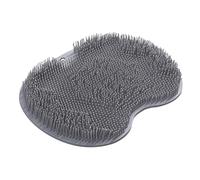 BYYLECL Tappetino scrubber per piedi o schiena, per doccia, montaggio a parete, con ventose antiscivolo, per migliorare la circolazione dei piedi e lenire i piedi stanchi, grigio