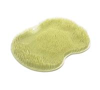 BYYLECL Tappetino scrubber per piedi o schiena, per doccia, montaggio a parete, con ventose antiscivolo, per migliorare la circolazione dei piedi e lenire i piedi stanchi, verde