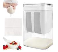 BYZESTY Filtro per yogurt, fatto in casa, per yogurt, yogurt, yogurt, yogurt, crema di formaggio, yogurt, con filtro a rete, panno filtrante