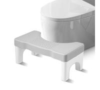 BYZESTY Sgabello per WC, sgabello per WC, sgabello da bagno, sgabello antiscivolo, sgabello da bagno, sgabello da cacca, vasino per bagno, combatte le emorroidi, stitichezza, gonfiore
