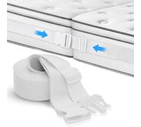 BYZESTY Supporto per materasso, 10 m, connettore per materasso collega due materassi a una grande superficie, connettore per cintura del letto con fibbia in plastica, per materassi