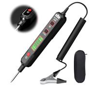 BYZESTY Tester di Tensione: 1 Pezzo Tester di Tensione DC 2V-100V, Tester di Tensione Senza Contatto, con Retroilluminazione, Torcia LED, Display LCD, Tester Buzzer, per Problemi Elettrici nell'Auto