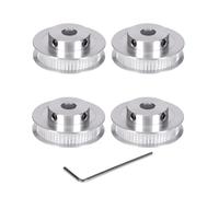 BZ 3D GT2 Puleggia 60 Denti 8mm Foro Pulegge Alluminio 60 Teeth Timing Belt Pulley per larghezza 6mm GT2 Cinghia Dentata Stampante 3D,CNC.(4 pezzi)