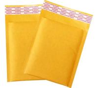 Bzbuy 400 buste imbottite in carta kraft, 15 x 22 cm, n. 0