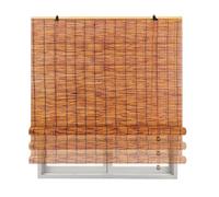 BZCKBZ Tenda A Rullo in bambù da Esterno Tende Veneziane Cortina di bambù Impermeabili Privacy 50 70 90 100 120 140 150cm Tapparella in Bamboo per Giardino Portico(120x230CM/47x90IN(WxH))