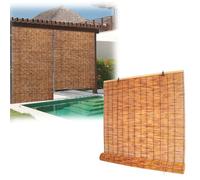 BZCKBZ Tenda A Rullo in bambù per Cucina Patio Giardino Tenda Bambu Cortina di Canna retrò Tenda A Lamella per Schermature per La Privacy, Ventilazione