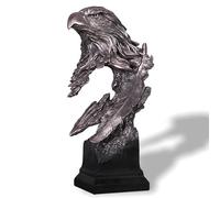 BZHIB Decorazione scultura testa di aquila/leone, statua in resina per decorazioni per ufficio, decorazioni per la casa, vivide sculture realistiche, miglior regalo per l'uomo Eagle 3