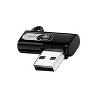 Bziwhniut Adattatore da USB-a a per cuffie da 3,5 mm, lato anteriore nero | per auricolari e altoparlanti ingresso USB-a