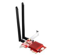BZIZU Scheda WiFi 6E PCIe Gaming, Intel AX210 Chip, 5400 Mbps Tri-Band (2.4/5/6 GHz), Bluetooth 5.3, Latenza ultra bassa per Windows 10/11, adattatore Wi-Fi per PC desktop