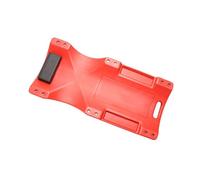 BZJPRFC Carrello for Meccanico con Poggiatesta Morbido Imbottito, for Garage A Basso Profilo Stampato A Soffiaggio, 6 Ruote Girevoli E Vassoi for Attrezzi, capacità di 330 Libbre(Red,91.8x42.8x9.4cm)