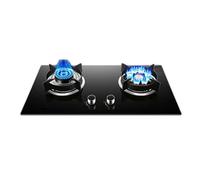 BZJPRFC Cucina A Gas A 2 Fuochi, Piano Cottura in Acciaio Inox da 5,2 KW, con Kit di Conversione GPL/GN, Protezione Anti-spegnimento for Esterni E Interni(LPG)