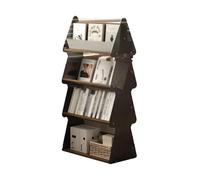 BZJPRFC Libreria Creativa A 4 Ripiani, Contenitore For Libri In Legno, Organizer For Riviste Da Terra, For Soggiorno, Camera Da Letto, Ufficio, Portata 100 Kg
