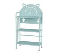 BZJPRFC Libreria For Bambini Con Organizer For Giocattoli, Libreria Indipendente Con 3/4 Ripiani, Piedini Regolabili, For Soggiorno, Camera Da Letto, Ufficio(Blue,110x60x28cm)