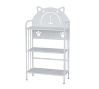 BZJPRFC Libreria For Bambini Con Organizer For Giocattoli, Libreria Indipendente Con 3/4 Ripiani, Piedini Regolabili, For Soggiorno, Camera Da Letto, Ufficio(White,110x60x28cm)