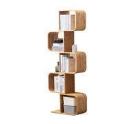 BZJPRFC Libreria Semplice E Creativa, A 1/2/3/4/5 Ripiani, Contenitore For Libri In Legno, For Soggiorno, Camera Da Letto, Ufficio, Portata 120 Kg(5-Tier)