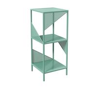 BZJPRFC Libreria Semplice E Creativa, Portaoggetti For Libri In Ferro A 3/4/5 Livelli, Organizer For Riviste Da Terra, For Soggiorno, Camera Da Letto, Ufficio, Portata 100 Kg(Green,5-layer)
