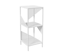 BZJPRFC Libreria Semplice E Creativa, Portaoggetti For Libri In Ferro A 3/4/5 Livelli, Organizer For Riviste Da Terra, For Soggiorno, Camera Da Letto, Ufficio, Portata 100 Kg(White,4-layer)