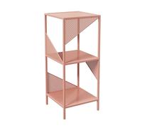BZJPRFC Libreria Semplice E Creativa, Portaoggetti For Libri In Ferro A 3/4/5 Livelli, Organizer For Riviste Da Terra, For Soggiorno, Camera Da Letto, Ufficio, Portata 100 Kg(Color1,3-layer)