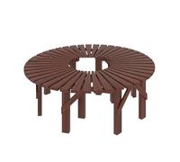 BZJPRFC Panca Avvolgente For Alberi, Seduta Curva Decorativa, Panca Da Giardino Semicircolare/circolare In Legno, Forma Estensibile All'infinito, Capacità 400 Kg(Circle)