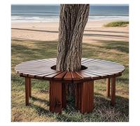 BZJPRFC Panca Avvolgente For Alberi, Seduta Rotonda For Esterni, Sedia Curva Decorativa In Legno Massello, Forma Che Si Estende All'infinito, Campo Visivo Di 360°(Color1)