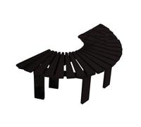 BZJPRFC Panca Avvolgente For Albero, Portafiori Da Giardino E Balcone, Seduta Semicircolare In Legno Massello For Esterni, Forma Che Si Estende All'infinito, For Parchi E Prati(Black)