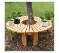 BZJPRFC Panca Da Esterno Circolare, Seduta Da Giardino Monoblocco, Sedia Curva Decorativa, Giunzione A Doghe In Legno Massello, Libera Combinazione Di Forme(Color2)
