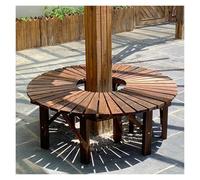 BZJPRFC Panca Da Giardino Circolare In Legno Massello, Seduta Ad Anello For Esterni, For Arredo Giardino, Parco, Capacità 400 Kg