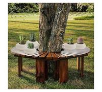 BZJPRFC Panca Rotonda Da Esterno, Seduta Avvolgente In Legno, Sgabello Da Giardino Curvo Decorativo, Facile Da Installare, Forma Estensibile All'infinito, Capacità 400 Kg(Color1)