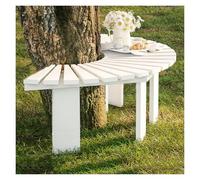 BZJPRFC Panca Semicircolare For Alberi, Decorazione For Mobili Da Esterno, Portafiori Da Giardino E Balcone, Libera Combinazione Di Forme, Capacità 400 Kg.(White)