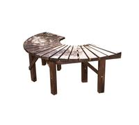 BZJPRFC Panca Semicircolare For Alberi, Sedia Curva In Legno Massello, Seduta Decorativa For Mobili Da Esterno, Forma Che Si Estende All'infinito, Facile Da Installare