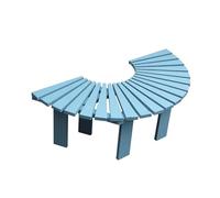 BZJPRFC Panchina For Albero, Decorazione For Mobili Da Esterno, Strisce Di Legno Unite Insieme, Varie Combinazioni Di Forme, Capacità 400 Kg(Blue)
