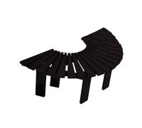 BZJPRFC Panchina For Albero, Decorazione For Mobili Da Esterno, Strisce Di Legno Unite Insieme, Varie Combinazioni Di Forme, Capacità 400 Kg(Black)