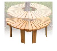 BZJPRFC Panchina Semicircolare For Alberi, Portafiori Da Balcone Da Giardino, Sedia Curva In Legno Massello, Forma Estensibile All'infinito, Capacità 400 Kg(Color1)