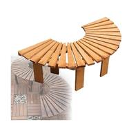 BZJPRFC Panchina Semicircolare For Alberi, Portafiori Da Balcone For Giardino, Sedia Curva In Legno Massello, Decorazione For Mobili Da Esterno, Forma Che Si Estende All'infinito(Ccolor2)