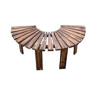 BZJPRFC Panchina Semicircolare For Alberi, Sedia Curva In Legno Massello, Portafiori Da Giardino For Balconi, Forma Estensibile All'infinito, Capacità 400 Kg(Color1)