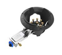 BZJPRFC Piano Cottura Portatile da 16 KW, Fornello A Gas A Un Bruciatore, Piano Cottura GPL/GN con Protezione Antispegnimento, Portapentole in Ghisa for Roulotte(NG,9 Burners)