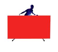 BZJPRFC Recinzione for Campo da Ping Pong, Blocco Deflettore Leggero for Il Perimetro del Campo, Recinzione Pieghevole for Campo da Ping Pong, capacità di Carico di 70 kg(Red,4 Pieces)