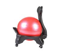 BZJPRFC Sedia da Yoga con Palla di Stabilità da 55 Cm | Sedia ergonomica con palla for esercizi, capacità di peso di 250 kg, migliora la postura e la forma del corpo